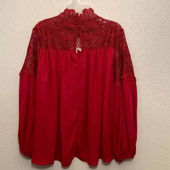BOSTON PROPER Flowy Long Sleeve, Embroidered Blouse/Preowned - Picture 8 of 17